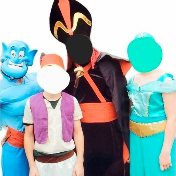 🩵Disney Aladdin Genie Muscle Costume Adult XLarge - Picture 9 of 11